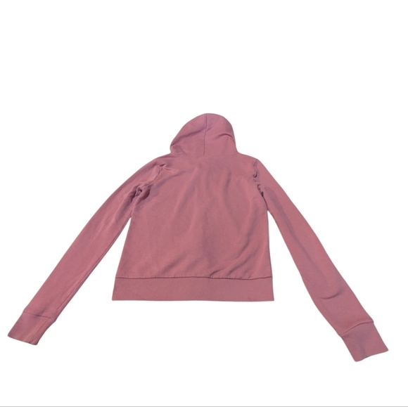PINK Victoria's Secret size Small Pink Zip Up Hoodie Metallic Logo - Picture 2 of 6